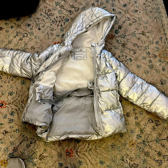 Girls, Amazon, silver puffer size 10 - Picture 1 of 3